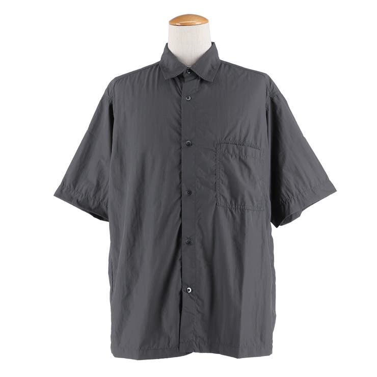 ライトワッシャーナイロン半袖シャツ | coca | 詳細画像3 