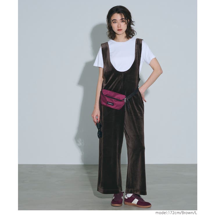 ［Brown］ | ベロアオールインワン | coca