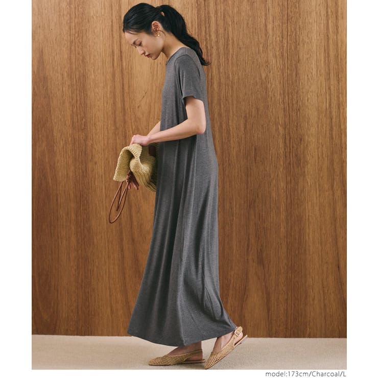 とろみマキシワンピース レディース | coca | 詳細画像8 