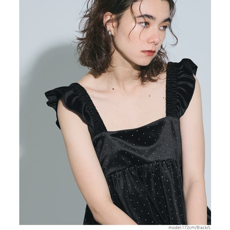 ベロアラメビスチェ | coca | 詳細画像12 