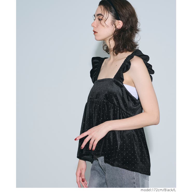 ベロアラメビスチェ | coca | 詳細画像7 