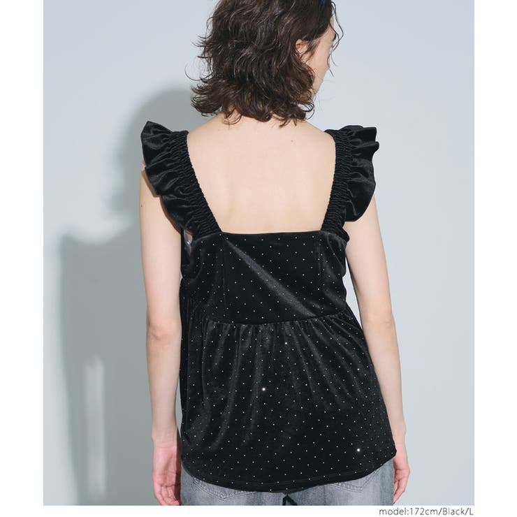 ベロアラメビスチェ | coca | 詳細画像9 