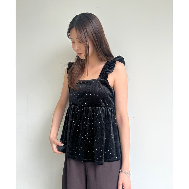 ベロアラメビスチェ | coca | 詳細画像18 