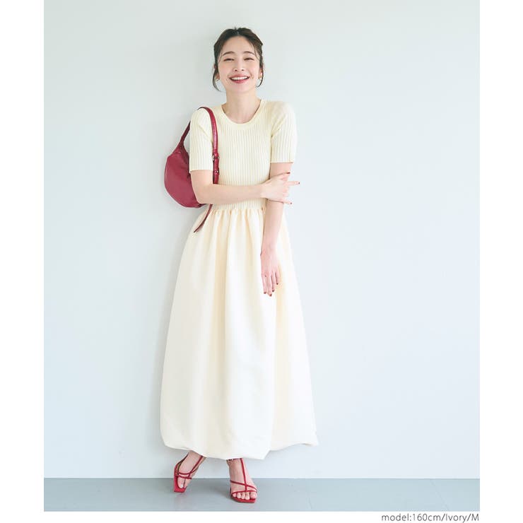 バルーンニットワンピース レディース | coca | 詳細画像13 