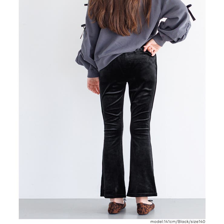 親子お揃いベロアフレアラインパンツ キッズ | coca | 詳細画像10 