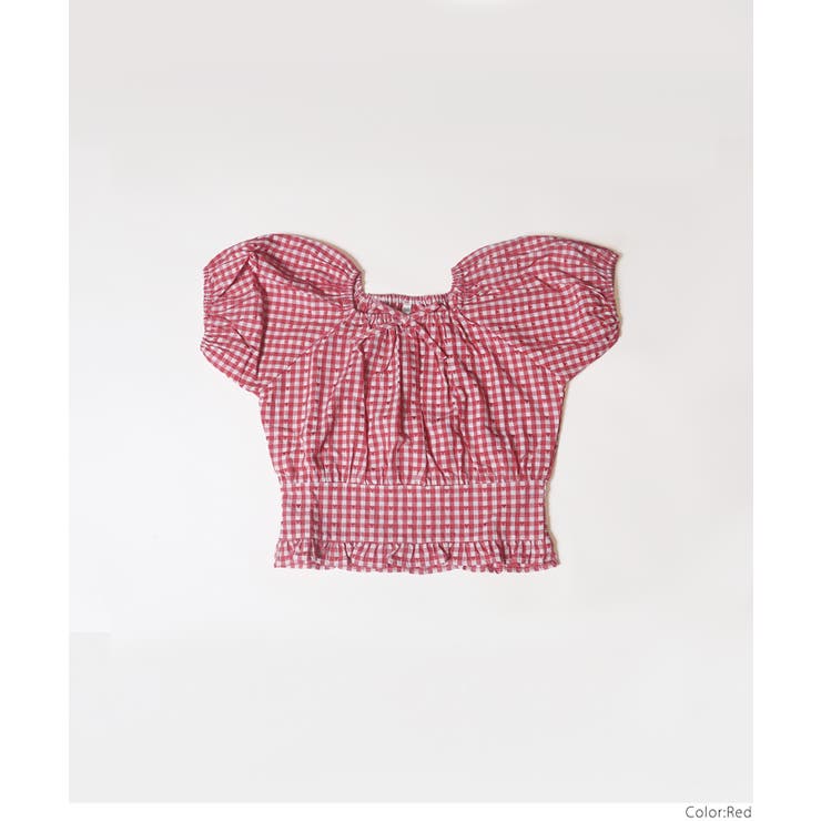 ハートギンガムブラウス キッズ | coca | 詳細画像15 