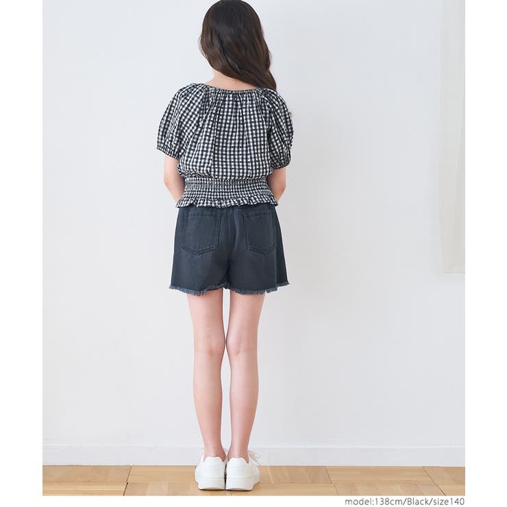 ハートギンガムブラウス キッズ | coca | 詳細画像4 