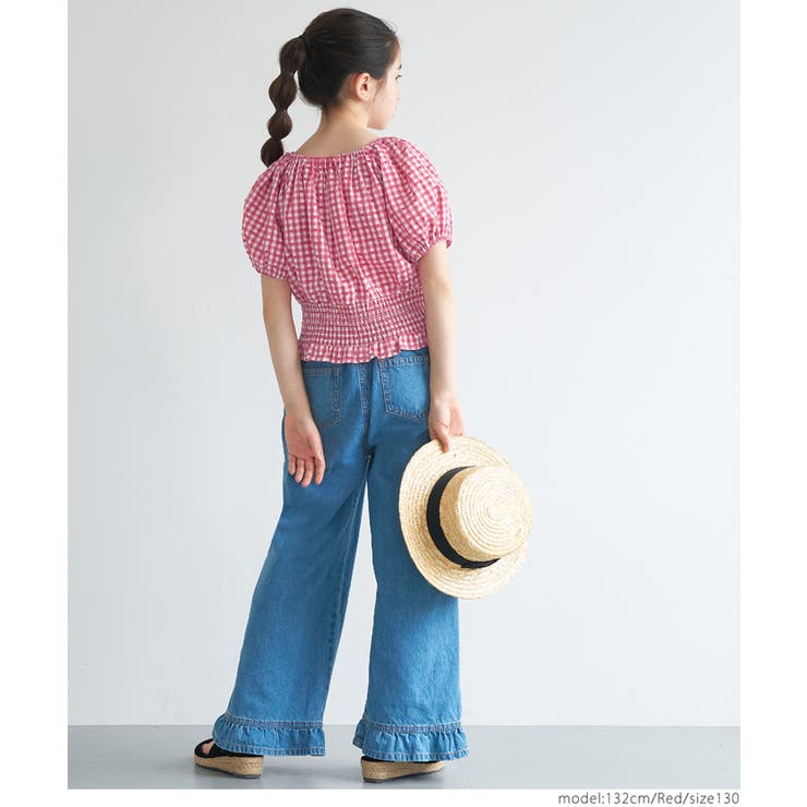 ハートギンガムブラウス キッズ | coca | 詳細画像10 