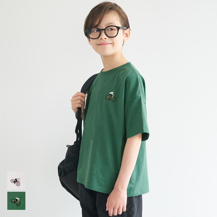 ワンポイント刺繍Tシャツ キッズ[品番：PA000017143]｜coca（コカ