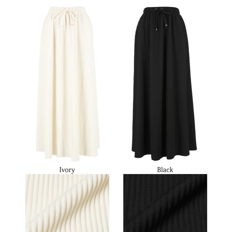 ジョーゼットリブフレアスカート レディース | coca | 詳細画像18 