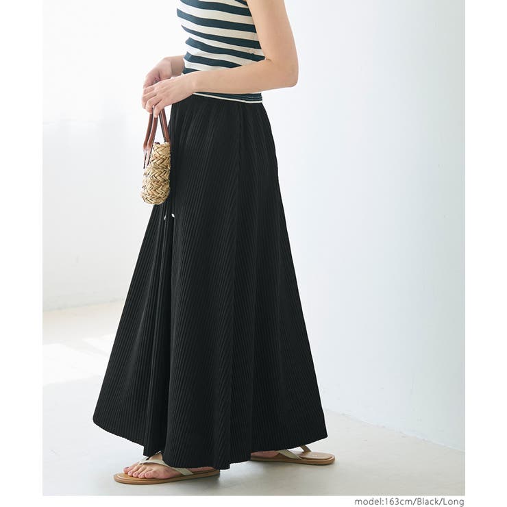 ジョーゼットリブフレアスカート レディース | coca | 詳細画像6 