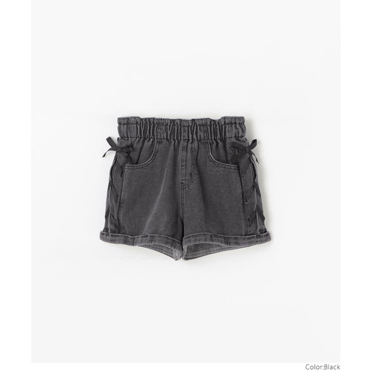 【WEB限定値下げ】デニムレースアップショートパンツ | coca | 詳細画像12 