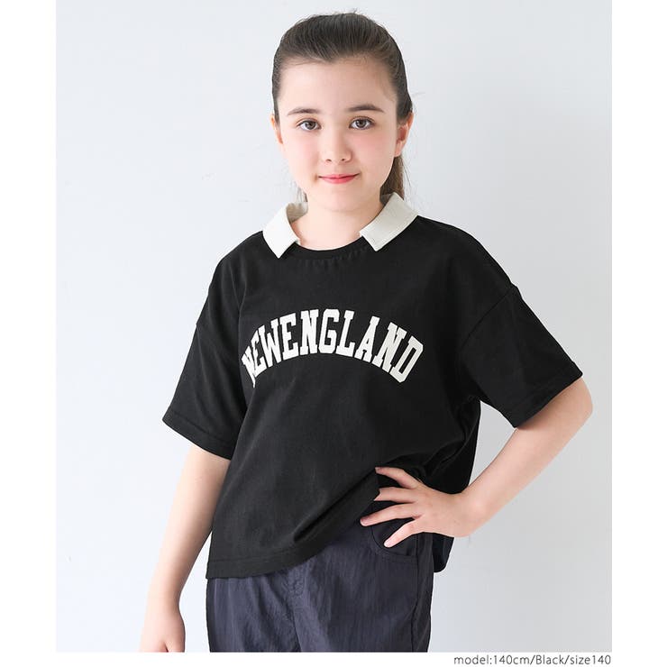 ポロカラープリントトップス キッズ | coca | 詳細画像13 