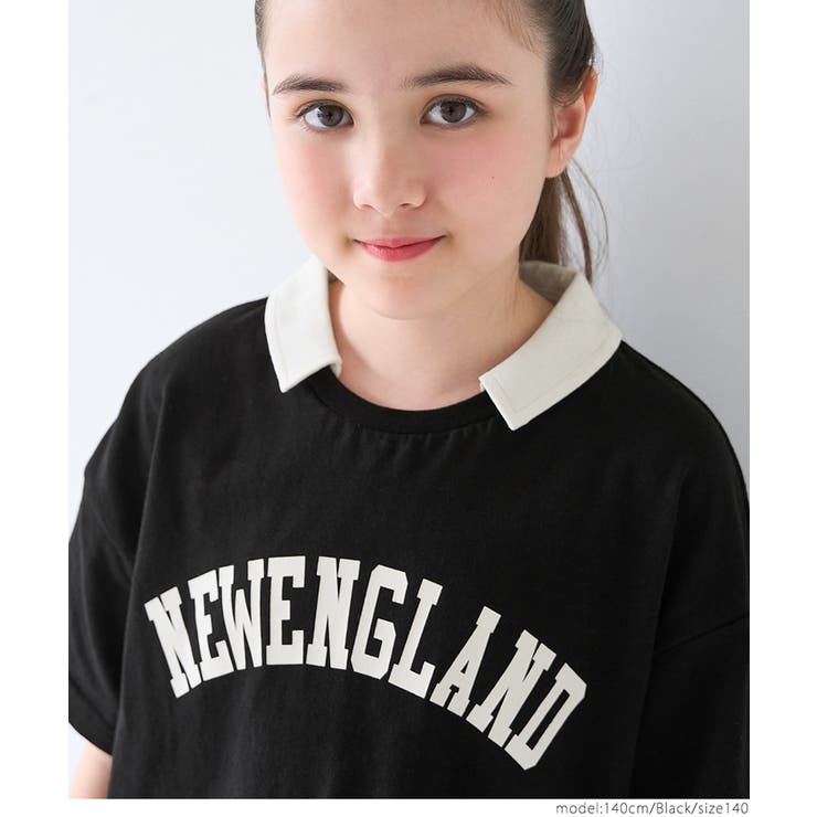 ポロカラープリントトップス キッズ | coca | 詳細画像15 