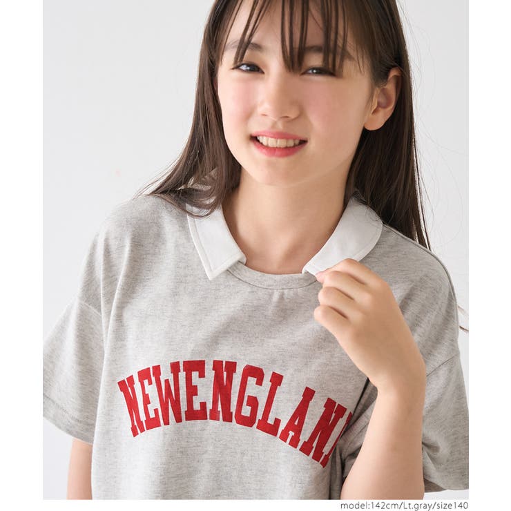 ポロカラープリントトップス キッズ | coca | 詳細画像9 