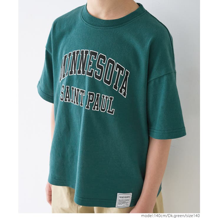 ［Dk.green］ | ロゴネームプリントTシャツ キッズ | coca