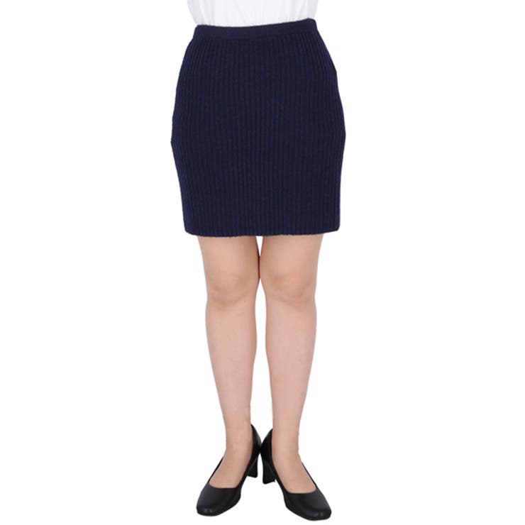 ふんわり柔らか、暖かみのある縮絨ニットミニスカート | coca | 詳細画像4 