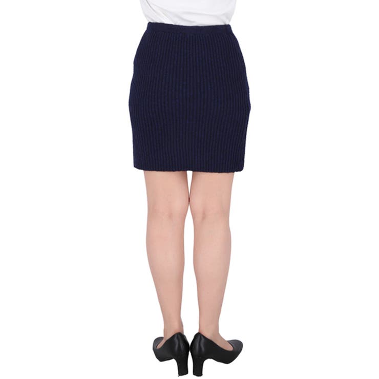 ふんわり柔らか、暖かみのある縮絨ニットミニスカート | coca | 詳細画像6 