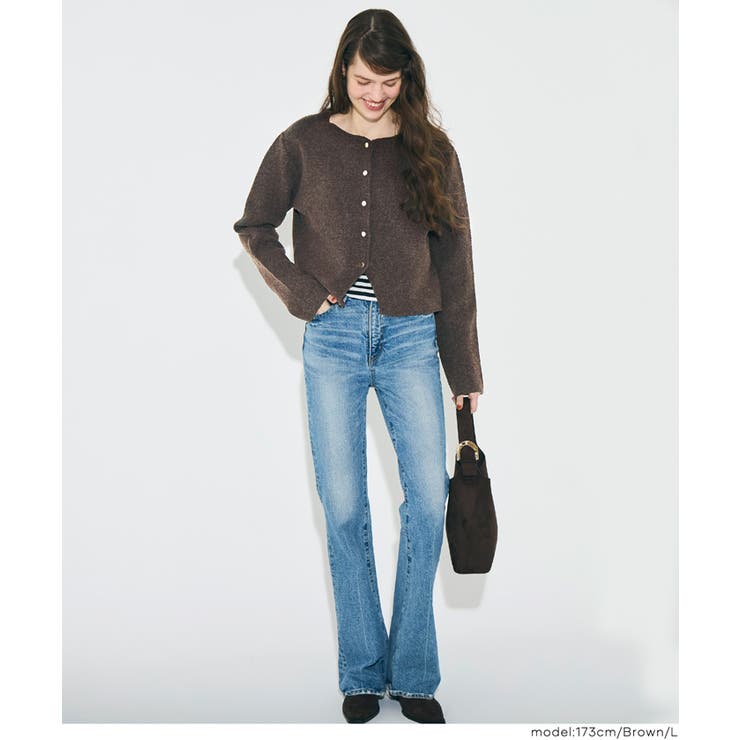 ふんわり柔らか、暖かみのある縮絨ニットカーディガン | coca | 詳細画像12