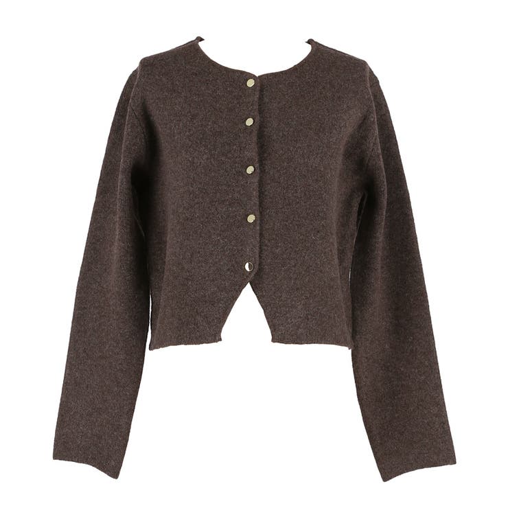 ふんわり柔らか、暖かみのある縮絨ニットカーディガン | coca | 詳細画像3