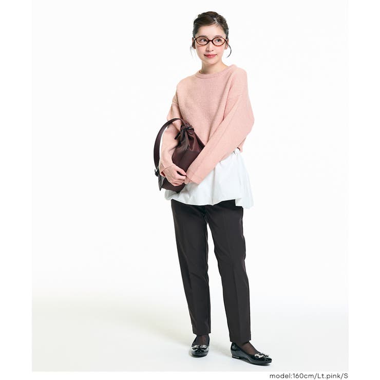 縮絨ニットクロップド丈トップス | coca | 詳細画像15 