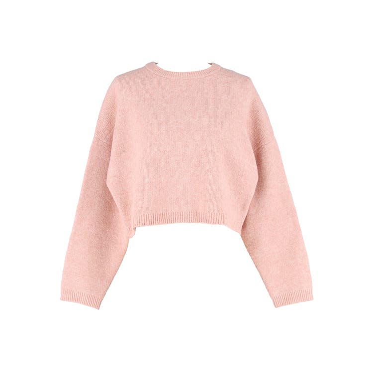 縮絨ニットクロップド丈トップス | coca | 詳細画像2 