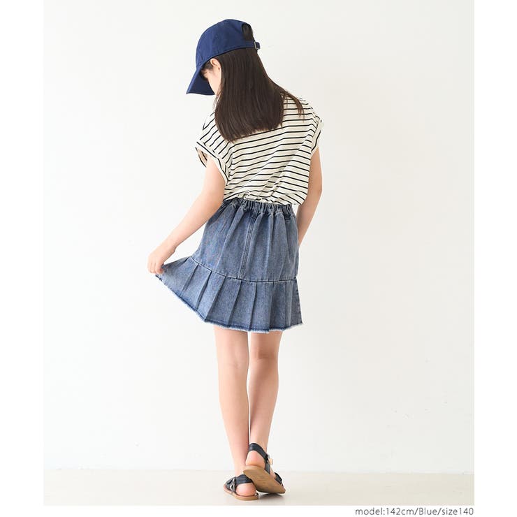 デニムタックスカート キッズ | coca | 詳細画像6 