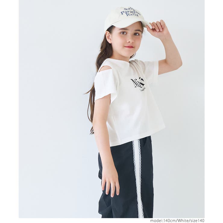肩あきバッククロスTシャツ キッズ | coca | 詳細画像7 