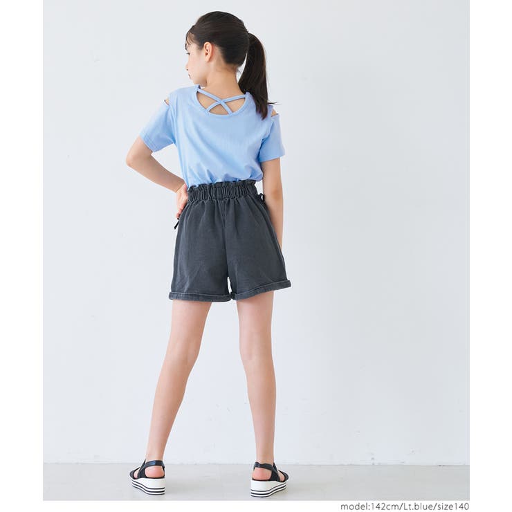 肩あきバッククロスTシャツ キッズ | coca | 詳細画像10 