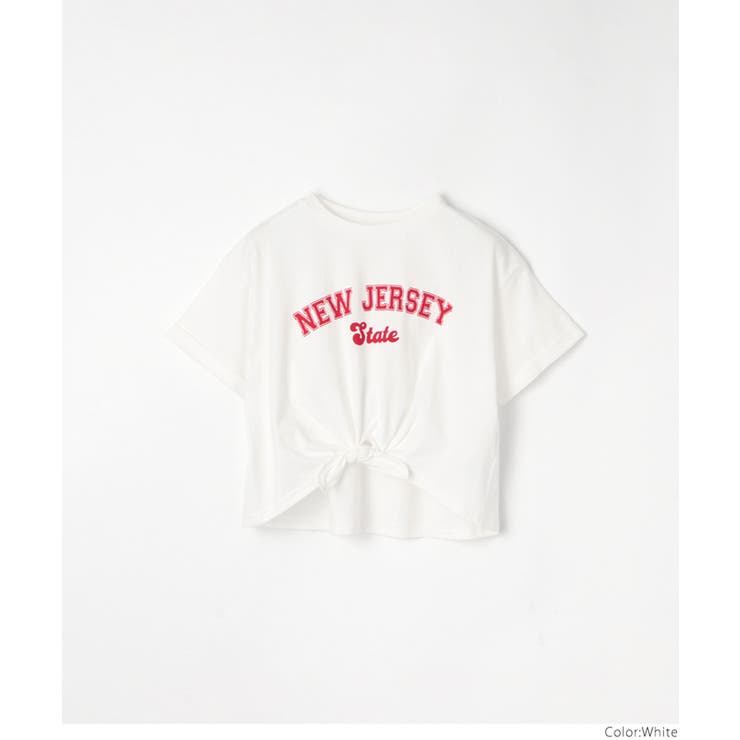 裾リボン結びビックTシャツ キッズ | coca | 詳細画像13 