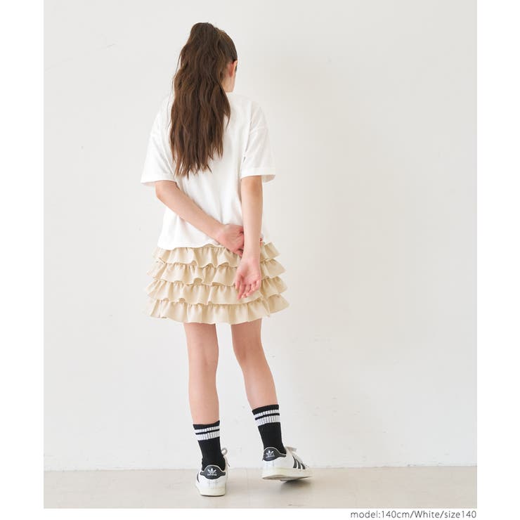 裾リボン結びビックTシャツ キッズ | coca | 詳細画像5 