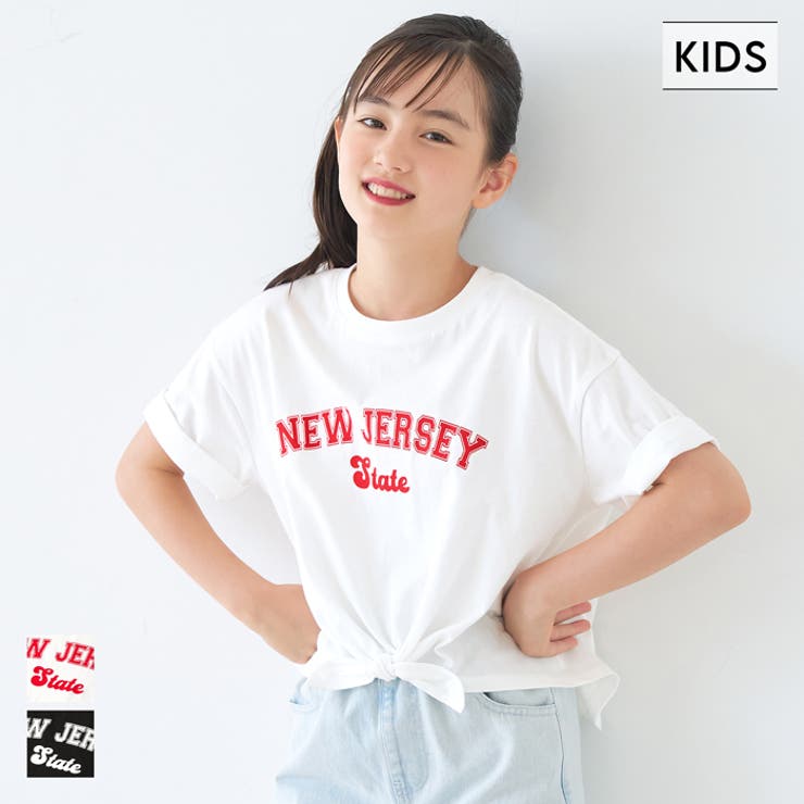 裾リボン結びビックTシャツ キッズ | coca | 詳細画像1 