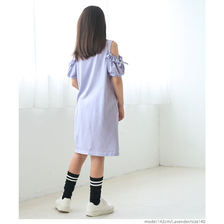 袖フリル肩あきワンピース キッズ | coca | 詳細画像10 