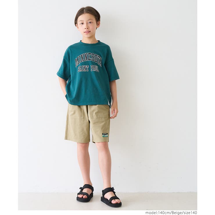 ロゴネームハーフパンツ キッズ | coca | 詳細画像2 