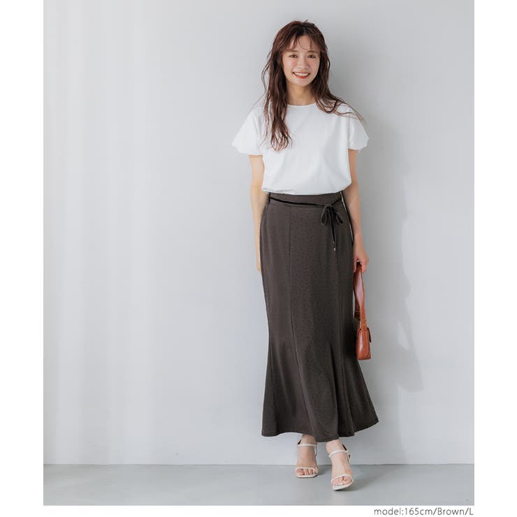 ドット柄マーメイドスカート | coca | 詳細画像13 