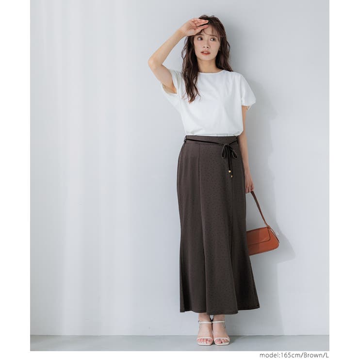 ドット柄マーメイドスカート | coca | 詳細画像16 