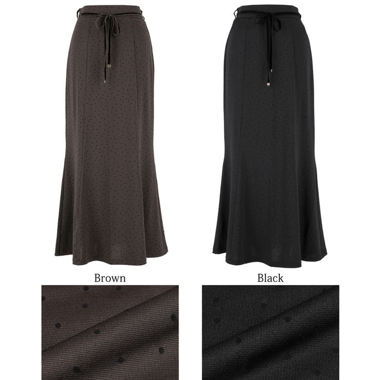 ドット柄マーメイドスカート | coca | 詳細画像21 