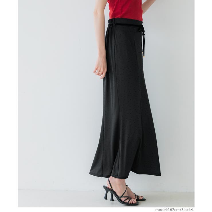 ドット柄マーメイドスカート[品番：PA000017325]｜coca（コカ