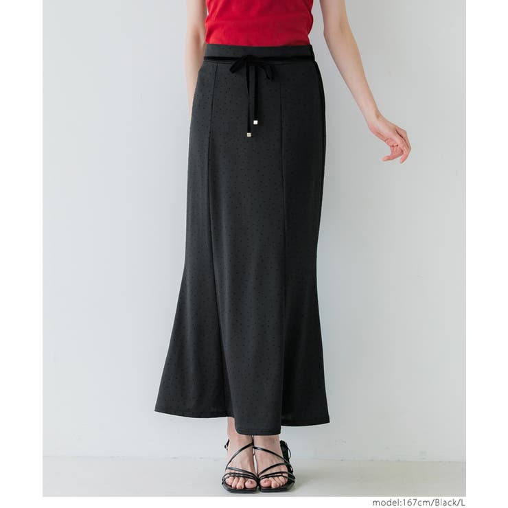 ドット柄マーメイドスカート | coca | 詳細画像10 