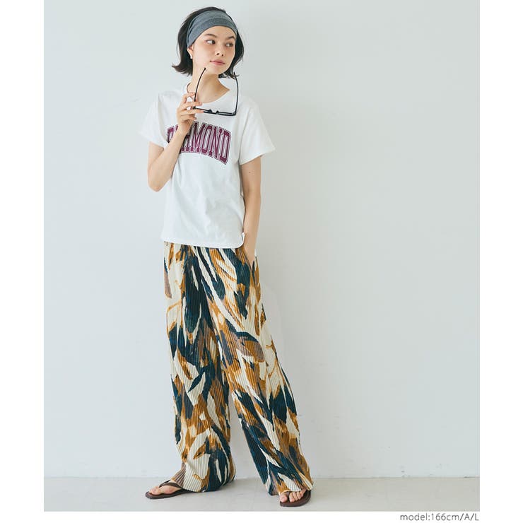 柄リブパンツ | coca | 詳細画像8 