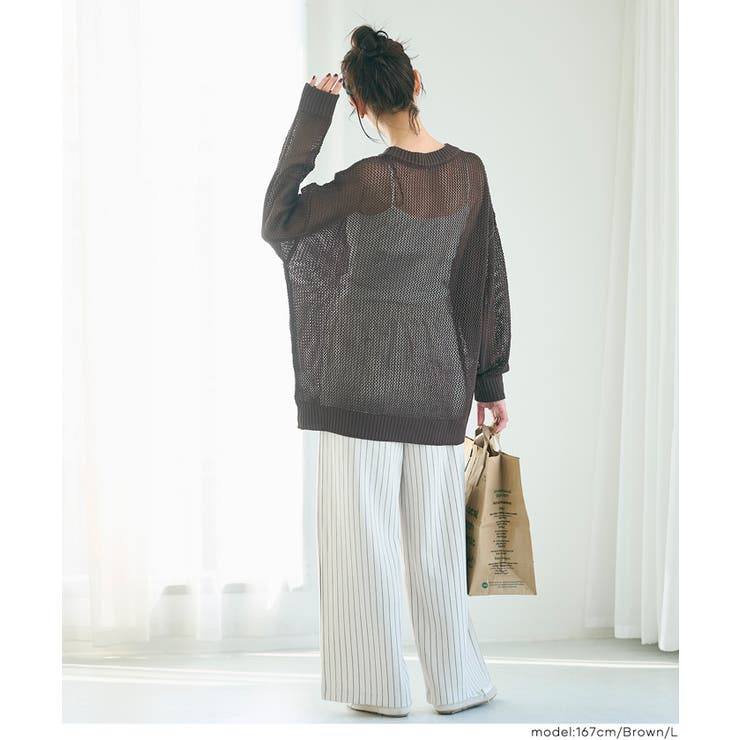 メッシュニットプルオーバー | coca | 詳細画像14