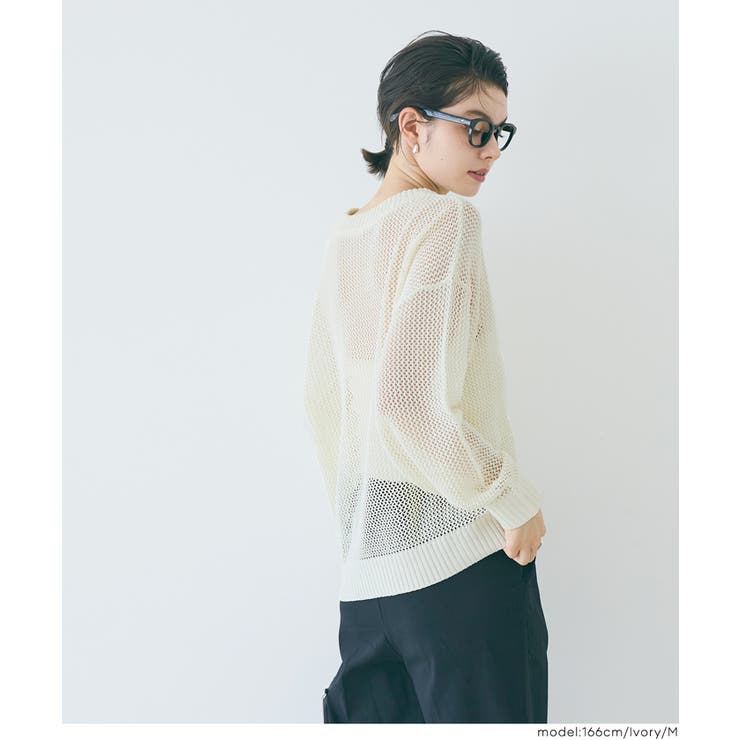 メッシュニットプルオーバー | coca | 詳細画像4