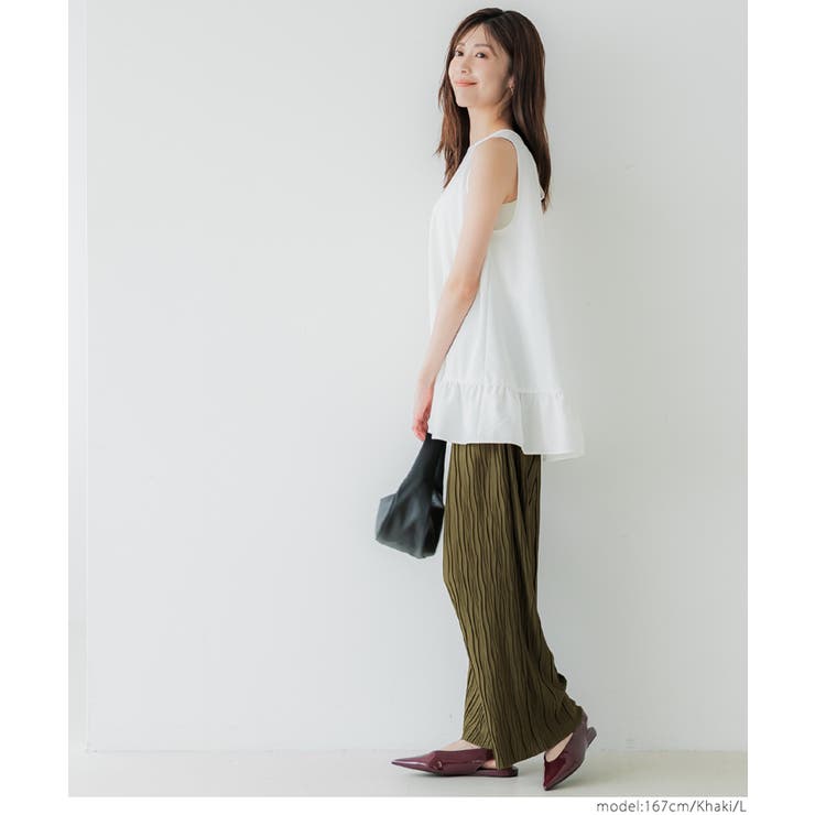 スリムウェーブパンツ | coca | 詳細画像18 