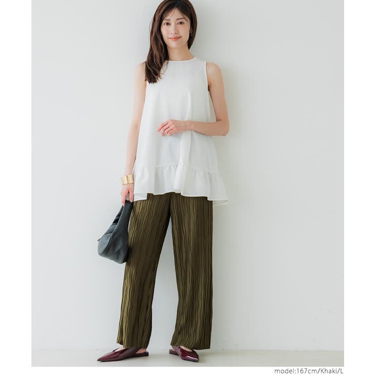 スリムウェーブパンツ | coca | 詳細画像19 