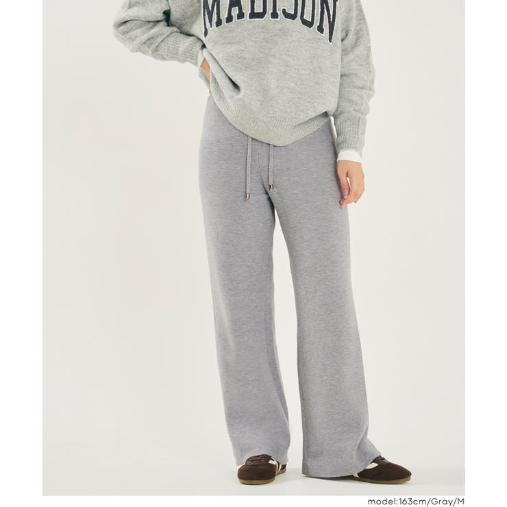 ［Gray］ | 【DAILY WARM】裏シャギーニットパンツ レディース | coca