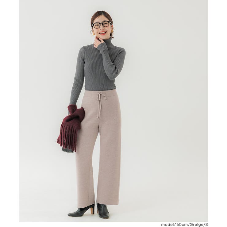 【DAILY WARM】裏シャギーニットパンツ レディース | coca | 詳細画像17 