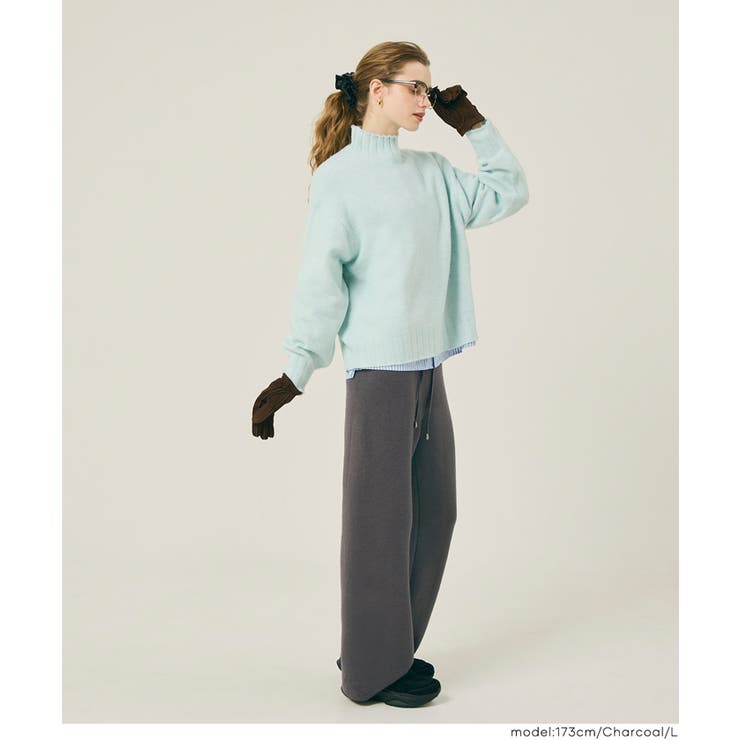 【DAILY WARM】裏シャギーニットパンツ レディース | coca | 詳細画像22 