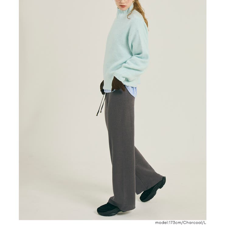 【DAILY WARM】裏シャギーニットパンツ レディース | coca | 詳細画像24 