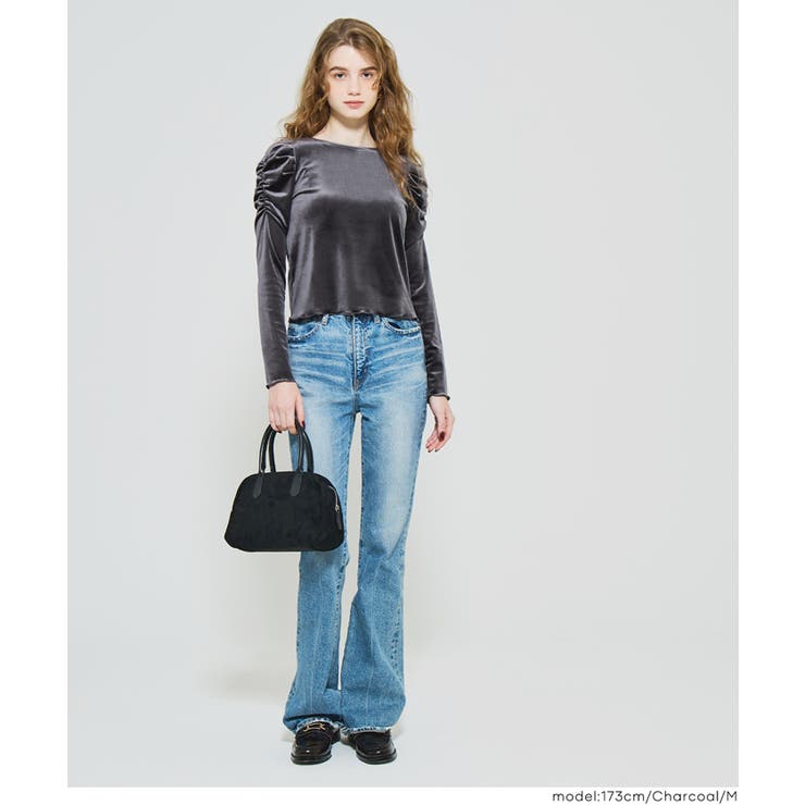 上品な光沢感で魅せる、ベロアシャーリングトップス | coca | 詳細画像11