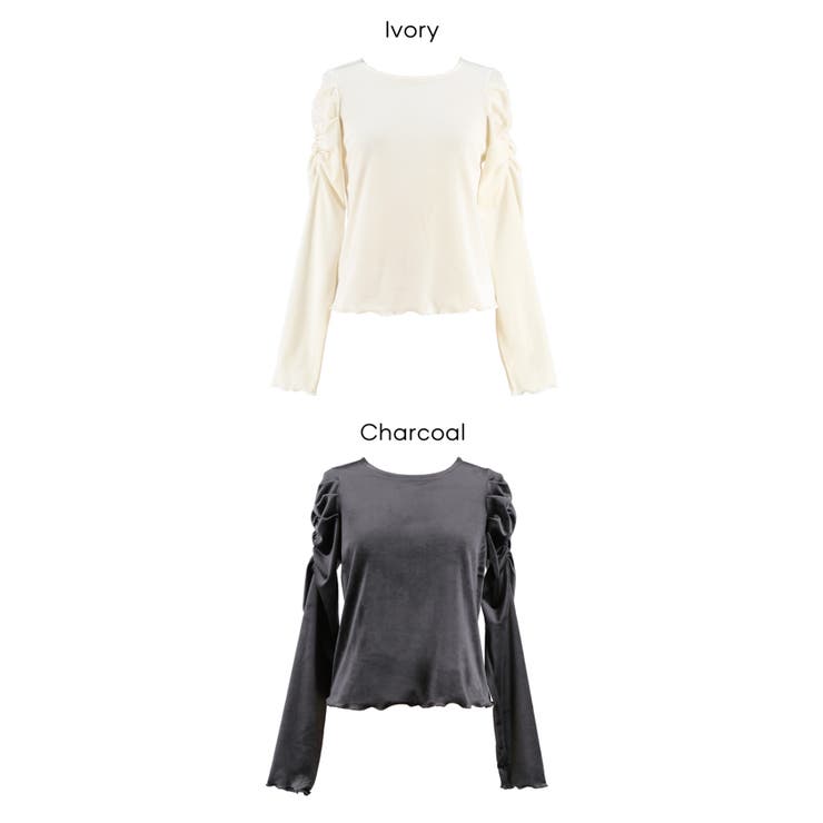 上品な光沢感で魅せる、ベロアシャーリングトップス | coca | 詳細画像19